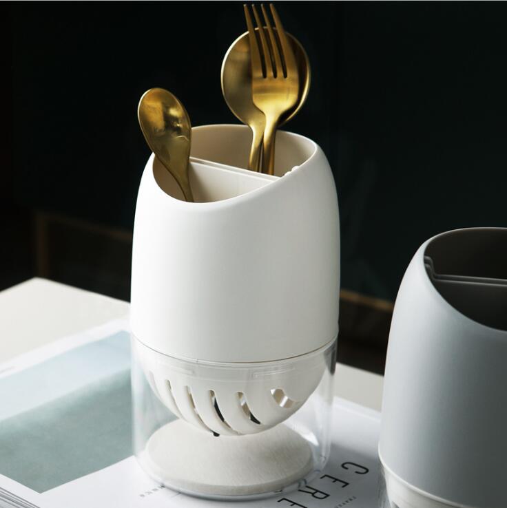 Premium Self-draining Utensils Storage Rack